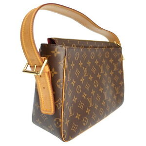 Louis Vuitton Semi Bag Viva Leather Monogram Shoulder Brown Cite